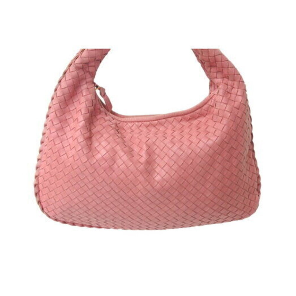 Bottega Veneta Intrecciato Hobo Hobo Shoulder Bag Pink Leather - Picture 2 of 8